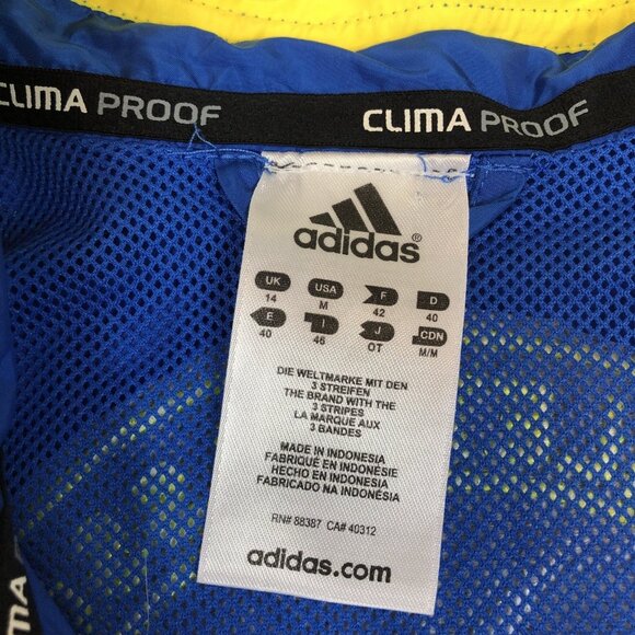 Adidas Womens Boston Marathon 2009 Blue Embroidiered Zip Jacket Size Medium - Picture 7 of 11